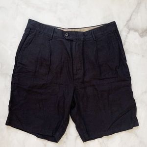Banana Republic Men's 9" Chino Linen Shorts in Black - Size 35, Brand New